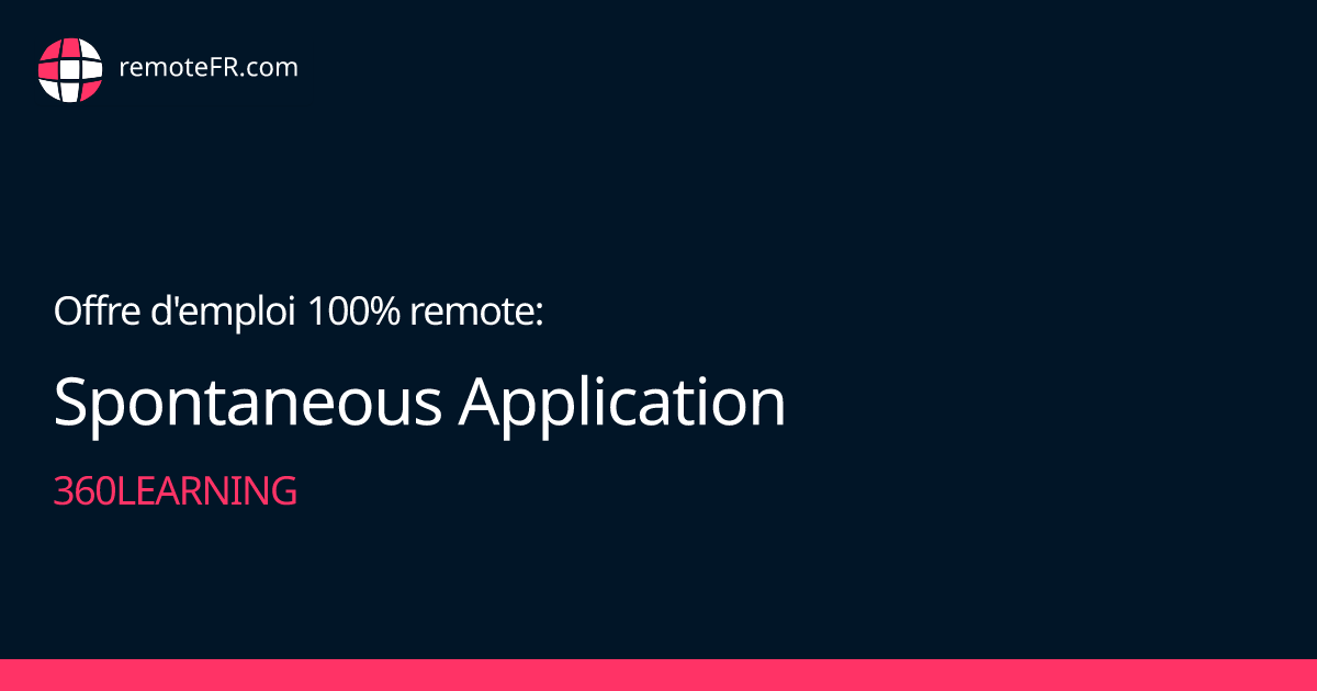 Spontaneous Application - 360Learning