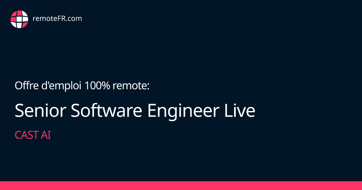 Senior Software Engineer Live - Cast AI