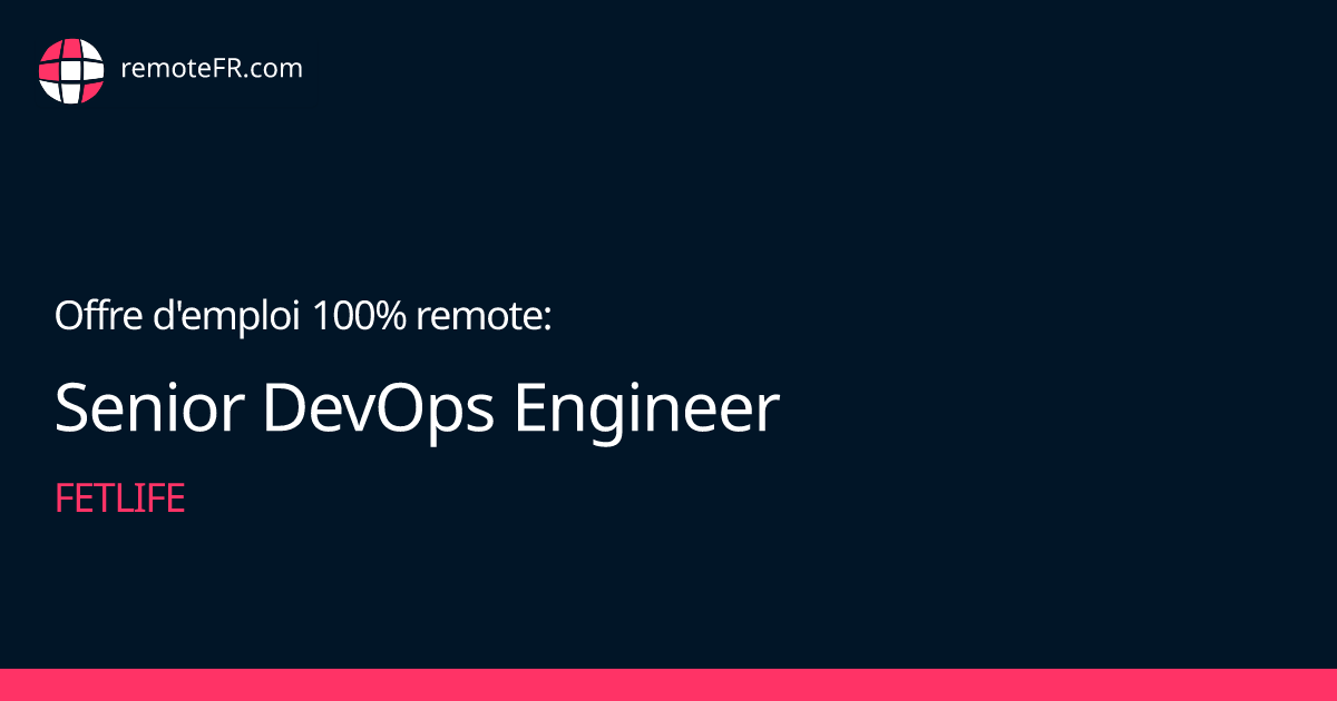 Senior DevOps Engineer - FetLife