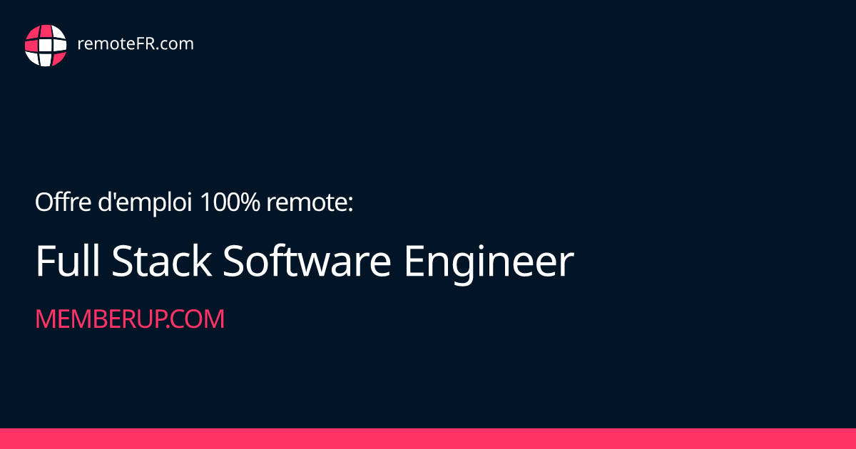 Full Stack Software Engineer - Memberup.com