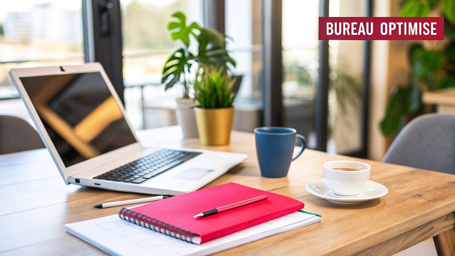 Bureau optimisé pour le télétravail