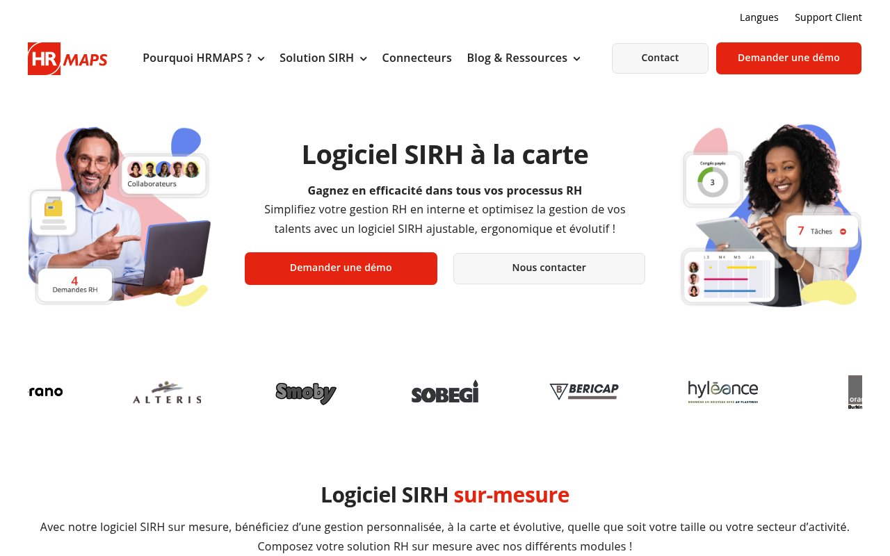 Apercu du site HRMAPS