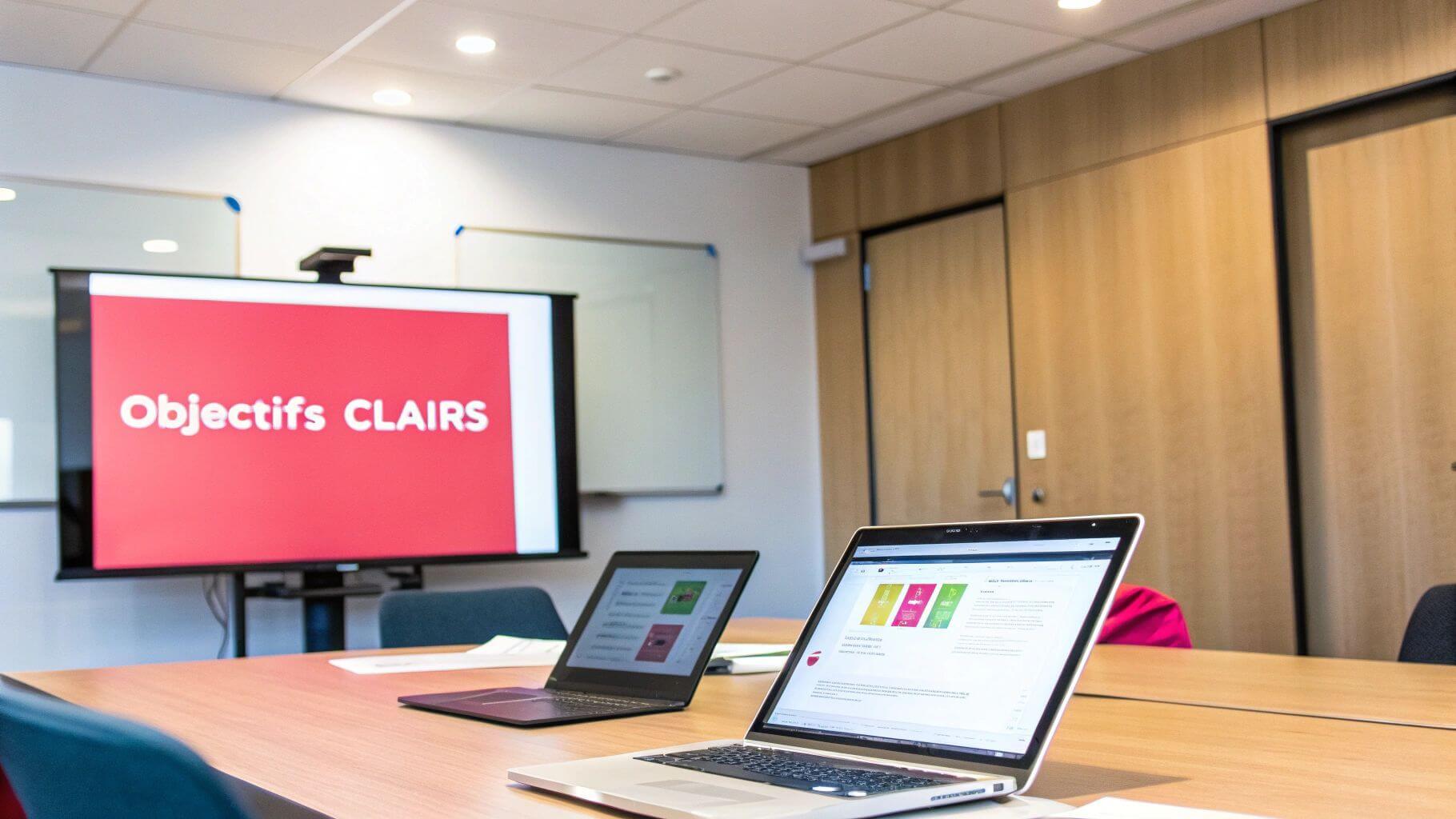 Objectifs clairs au bureau