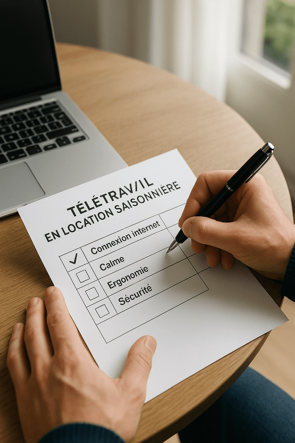 Checklist télétravail en location saisonnière